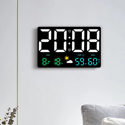 Horloge murale numérique à LED